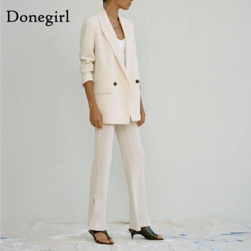 New 2021 Spring Women Fashion Double-Breasted Loose Fitting Blazer Coat Vintage Long Sleeve Pockets Female Outerwear Chic Veste