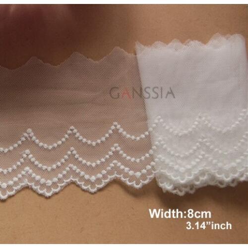 1yard/lot Width: 8cm good quality lace trim for scrapbooking Garment accessories(ss-55)