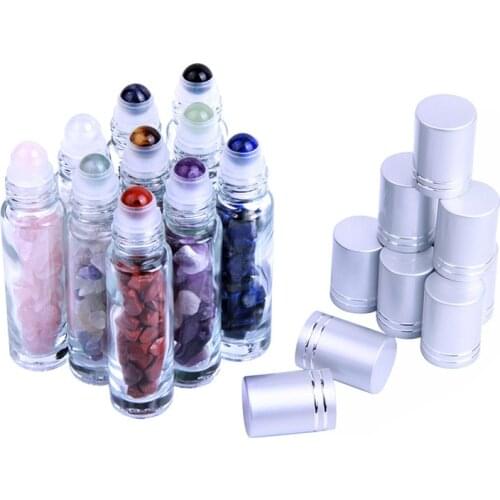 10ml Natural Jade Roll-On Bottle Thickened Essential Oil Gem Roll-On Bottle Perfume Split Essential Oil Roll-On Massage Stick