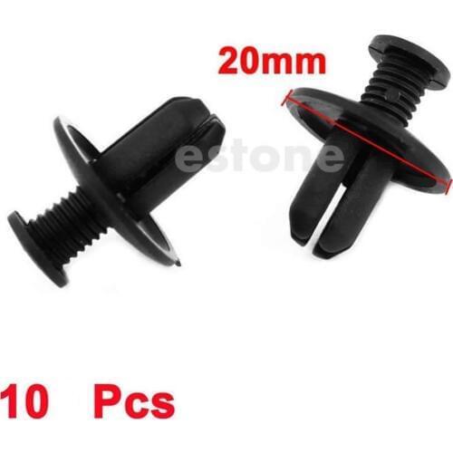 QILEJVS 10Pcs Plastic 8mm Hole Rivet Clip for Toyota Push Type Car Interior Retainer