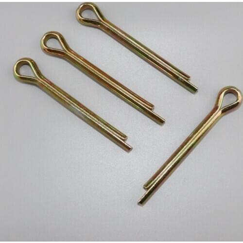 10pcs M8 color zinc opening U pins bayonet plug dowels hairpin pin safety dowel GB91 40mm-150mm long