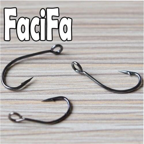 1000pcs Big Hole fishing hook Crank hook Barbed fishhook fishing tackle fish hook single Hook