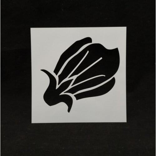 13*13 Flower Layering Painting template Stencils graffiti hand board hollowed out photo album graphic spray painting tool