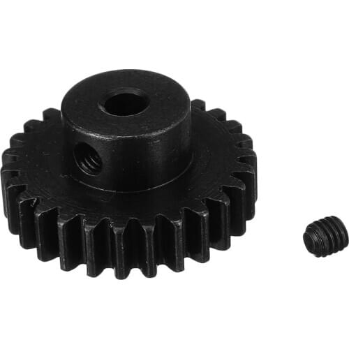2Pcs/set Decelerate Steel Gear+Motor Gear For Wltoys 144001 124018 124019 RC Car Parts