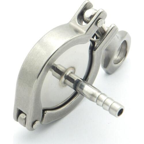 304 Stainless Steel Sanitary Pipe Fitting Set 10mm Hose Barb Ferrule + 1.5" Tri Clamp + Silicon Gasket + End Cap