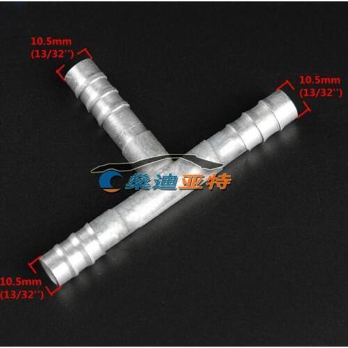 50pcs)#8 Automotive air conditioning pipe aluminum fittings/ac hose clamp/air conditioning tube connection kit three-way T-head