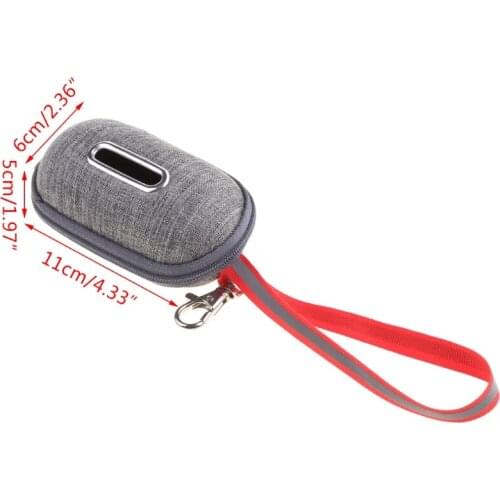 63HC Portable Pet Dog Poop Bag Dispenser Puppy Pick-Up Bags Holder Pouch with Rope Cleaning Waste Garbage Box