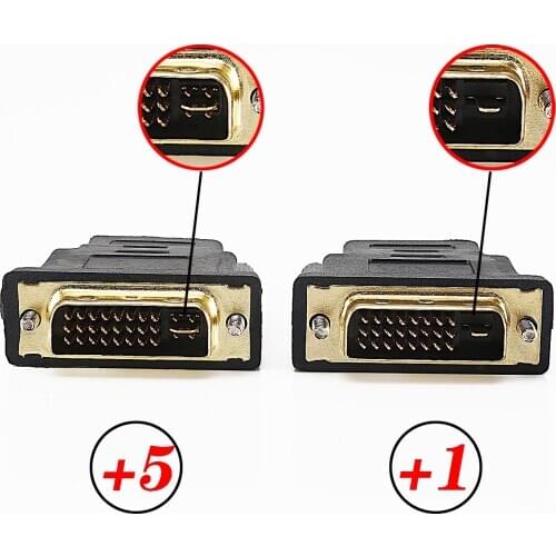 For DVI male to HDMI female adapter DVI (24 + 1) to connector DVI male to HDMI female adapter DVI (24 + 5) to HDMI compatible