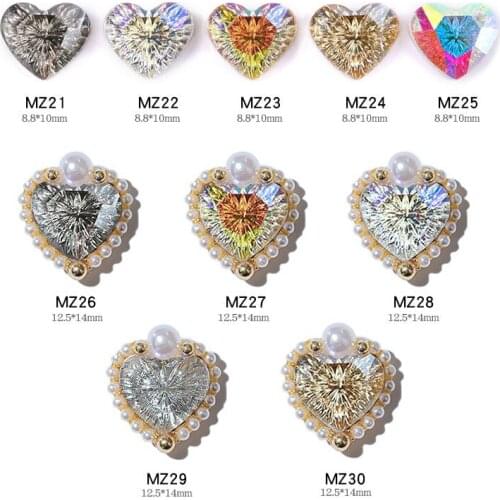 Promotion ! Swarovsky 3D Nail Rhinestone 8.8*10mm Flatback Glass Crystals AB Use for Nail DIY Decorations Rhinestones