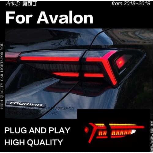 AKD Car Styling Tail Lamp for Toyota Avalon Tail Lights 2018-2019 Avalon LED Tail Light Dynamic Signal Rear Lamp Auto Accesories