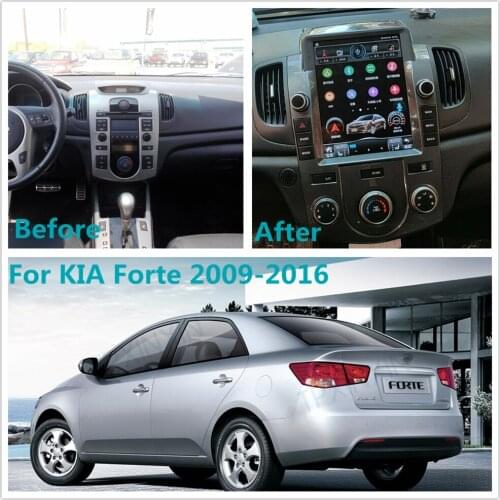 10.0 For KIA Forte 2009 - 2016 Android Car Stereo Radio with Screen Tesla Radio Player Car GPS Navigation Head Unit Carplay DSP
