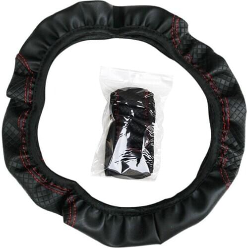 Car Steering Wheel Leather Cover for Mazda M2 M3 M5 MX5 CX7 M6 2010 for KIA Sportage Ceed Picanto Optima Soul K3 Accessories