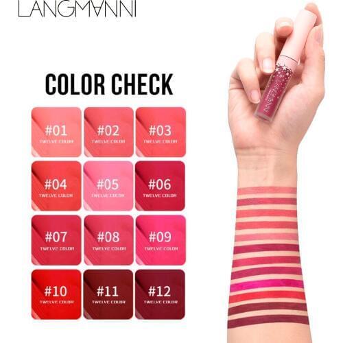 Maquiage brand Matte Lipstick Long Lasting Waterproof lip gloss matte velvet liquid lipstick sexy red tint batom lips makeup