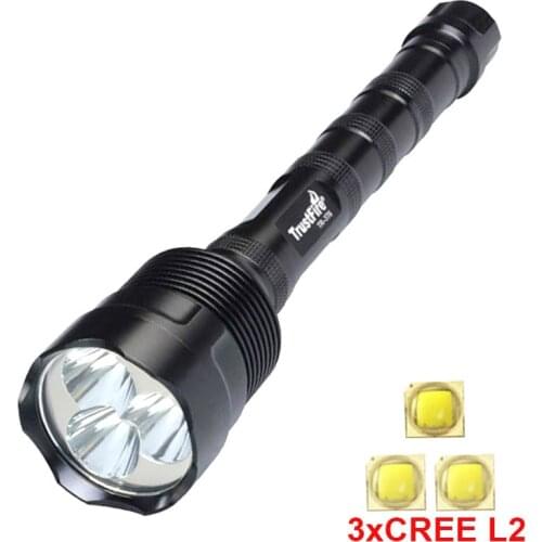 Powerful LED Flashlight Super Bright 3800 Lumens 5 Light Modes Large Tactical Torch (2x18650 / 3x18650 ) Hunting Flashlight