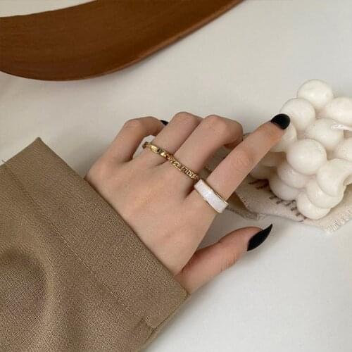 Hiphop Punk Rings Set Opening Index Finger Accessories Buckle Joint Tail Ring for Women Girls Jewelry Korean Version Joint Rings