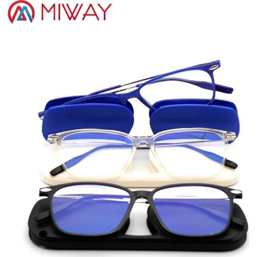 MIWAY Ultra Thin Reading Glasses Portable Glasses, TR90 Lightweight Computer Readers Women Men+1.0 +1.5 +2.0 +2.5 +3.0 +3.5