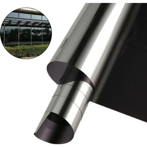 Black One-Way Mirrored Privacy Window Film Anti UV Reflective Glass Tint 2019
