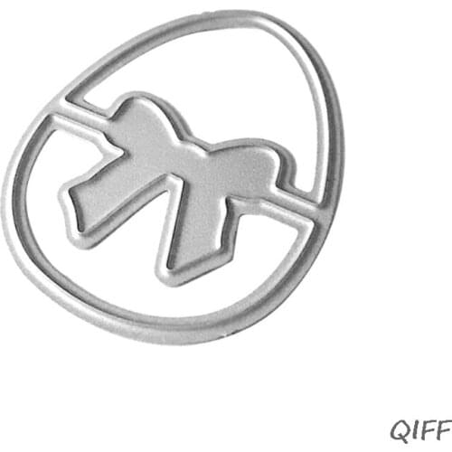 Easter Egg Bow Metal Cutting Dies Stencil Scrapbooking DIY Album Stamp Embossing