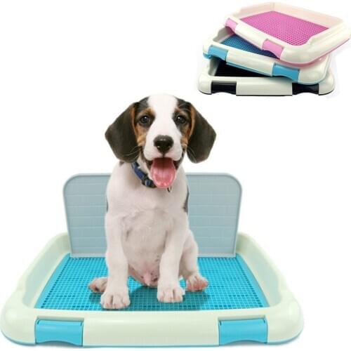 Dog Portable Lattice Pet Indoor Training Toilet Small Dogs Cats Litter Box Clean Waste Bedpan Puppy Pee Urinary Pad Tray Mat