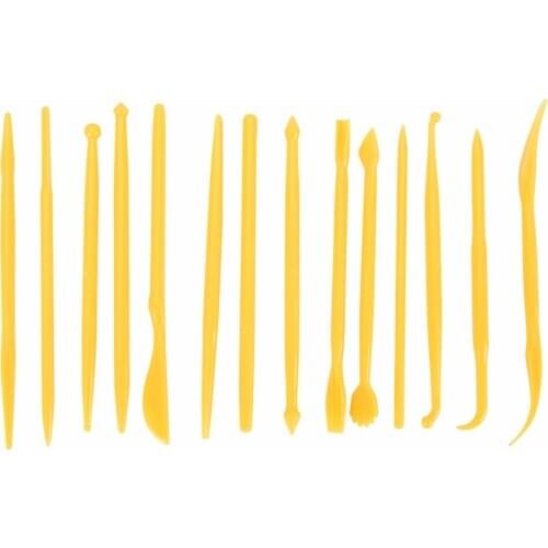 Plastic Clay Sculpting 14Pcs/Set Wax Carving Pottery Tools Carving Sculpture Shaper Polymer Modeling Clay Tools