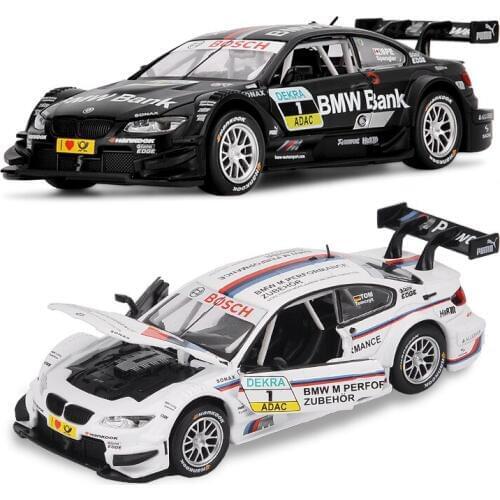 Pull Back Die-cast Collection Car Models 1:32 Alloy Racing Car Vehicle Toys for Children For M3 DTM with sound & light gld3