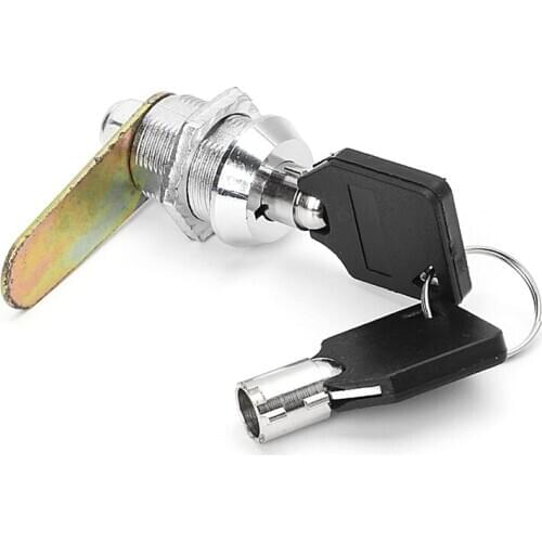 Drawer Tubular Cam Lock For Door Mailbox Cabinet Cupboard w/2 Keys 20mm