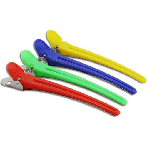 Mixing Color 12Pcs/Set Hairdressing Clips Aluminium And Plastic Barber Hair Cut Clip Set Hair Styling Tools Sectioning Hair Clip