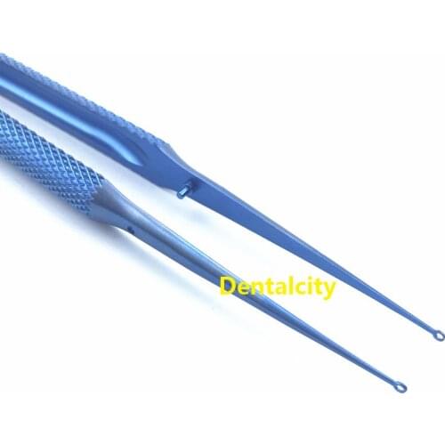 TITANIUM RINGTIP FORCEPS ENT PLASTIC SURGERY MICRO FINE WHOLE RING TIP
