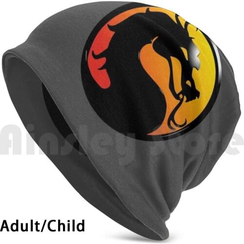 Mortal Kombat Dragon Beanies Knit Hat Hip Hop Mortal Kombat Mortal Kombat Midway Dragon Arcade