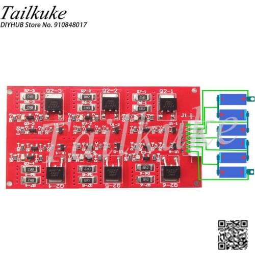 Supercapacitor Protection Board, Equalizing Pressure Board, Energy Storage Spot Welding Machine Protection Board, 6 Strings