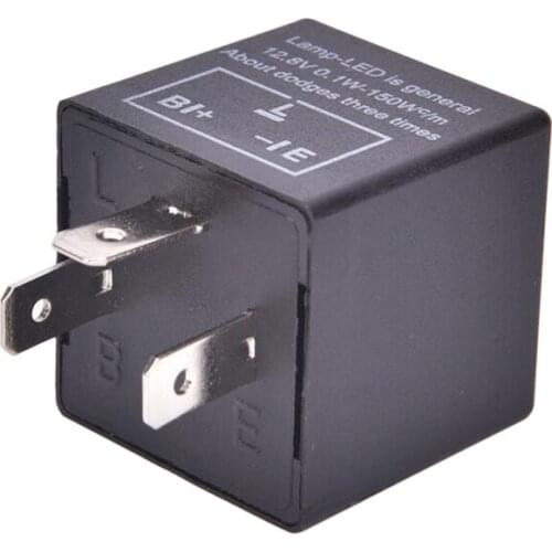 1PCS 12V 3-Pin LED Adjustable Car Flasher Flash Relay For Turn Signal Light CF13