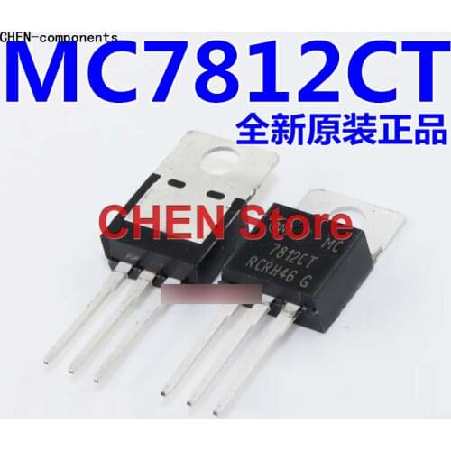 10pcs Imported new original 7812CT MC7812CT TO-220 three-terminal regulator tube