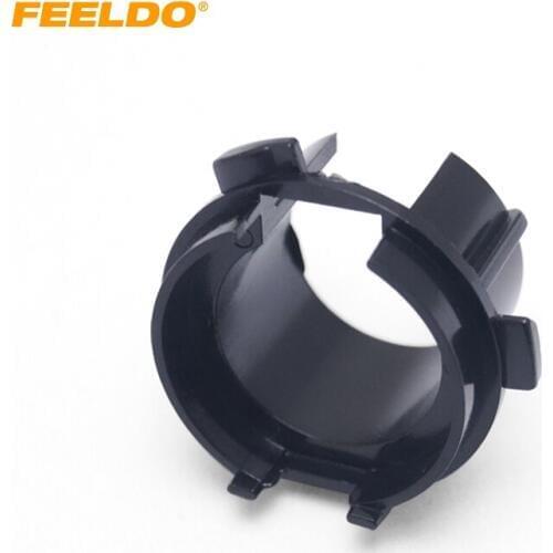 FEELDO 2Pcs Auto HID Xenon Bulb Holder Socket Adapter Base For KIA K3 H7 HID Bulb Holders Adapters Base Accessories