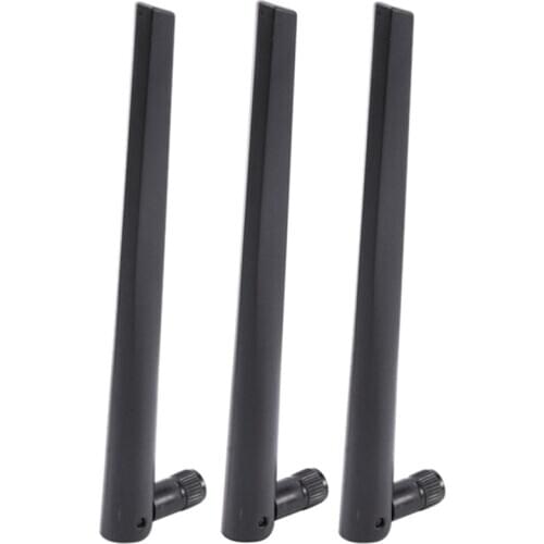 3 PCS New Metal WiFi Antenna of RP-SMA Interface with 5DBi 2.4G/5G Dual-Band Wireless Wifi Antenna for ASUS RT-AC68U