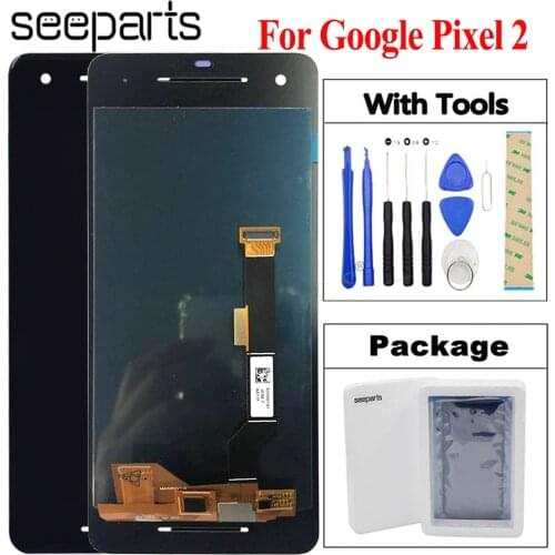 5.0" Original For Google Pixel 2 LCD Display Touch Screen Digitizer Assembly Replacement Parts Pixel2 Display Screen