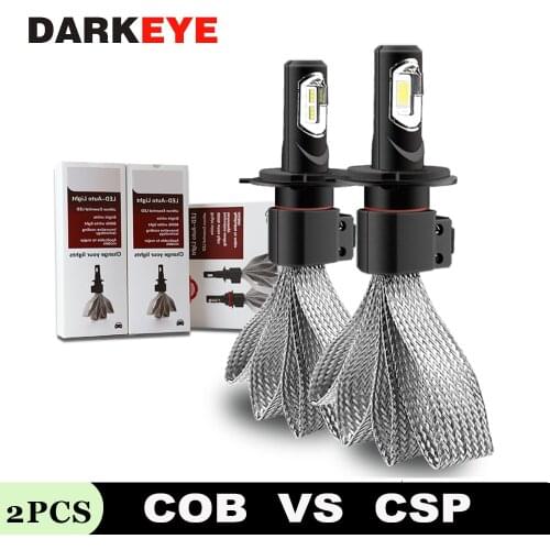 DARKEYE Car Lights H4 LED H7 9600LM H11 LED Lamp for Car Headlight Bulbs H1 H8 H9 9005 9006 HB3 HB4 Turbo H7 LED Bulbs 12V DJ