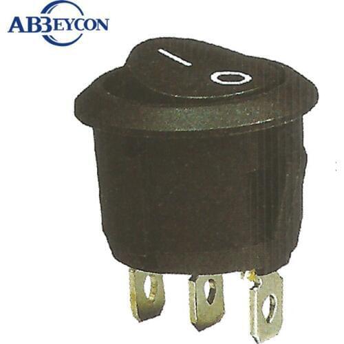 RS245 3pin mini 10A 125V black rocker switch on-on function r19a