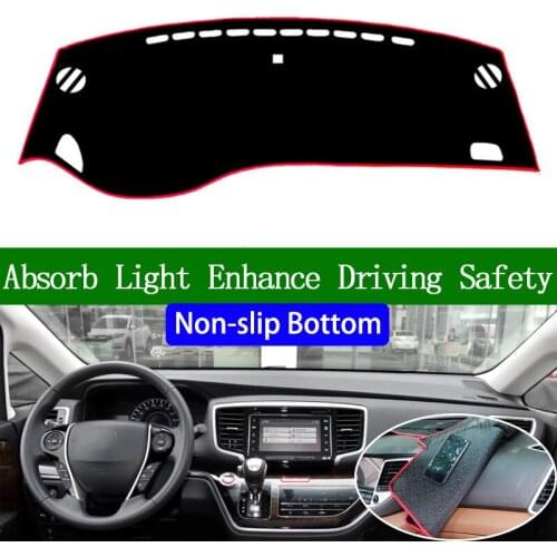 For Honda odyssey 2015 2016 2017 2018 Non-slip Bottom Dashboard Cover Car Decals Car Stickers Interior Car Accessories