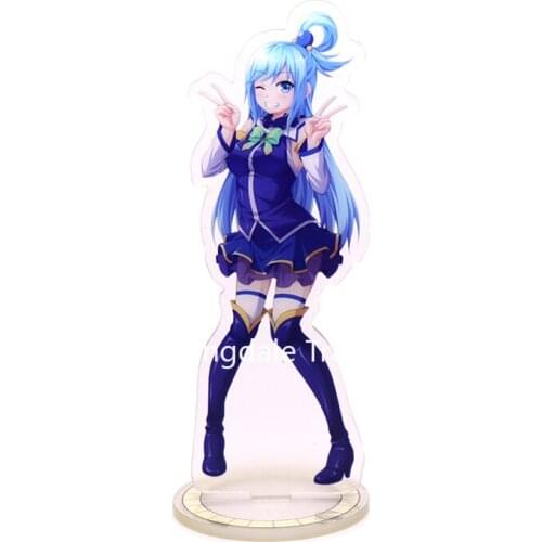 KonoSuba Gods Blessing on This Wonderful World Action Figure Cosplay Anime Toys Aqua Megumin Acrylic Figures Stand Model Dolls