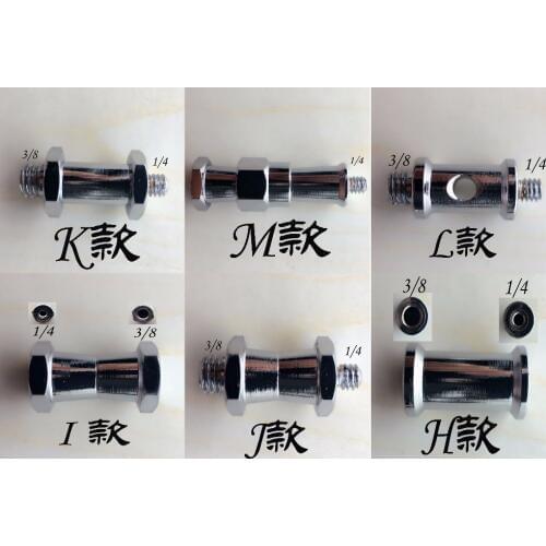 Tripod head monopod flash light stand adapter metal screw kit 1/4 3/8 male female photographic studio accessories