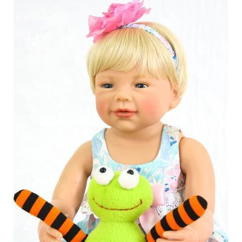 Bebes reborn 55cm Full Silicone Body Reborn Baby Doll Toy Like Real 22inch Newborn Girl Princess Babies Doll Bathe Toy Kid Gift