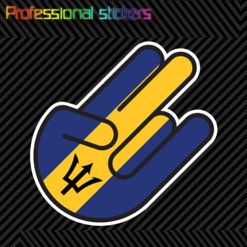 Barbados Shocker Sticker Die Cut Decal Self Adhesive Vinyl Barbadian BDF BRB BB Stickers for Motos, Cars, Laptops, Phone