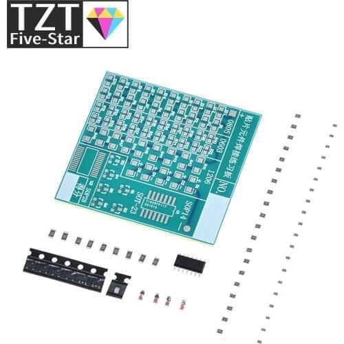 DIY Circuit Board PCB SMT SMD Soldering Practice Board DIY Kit Fanny Skill Training Electronic Suit 77PCS components
