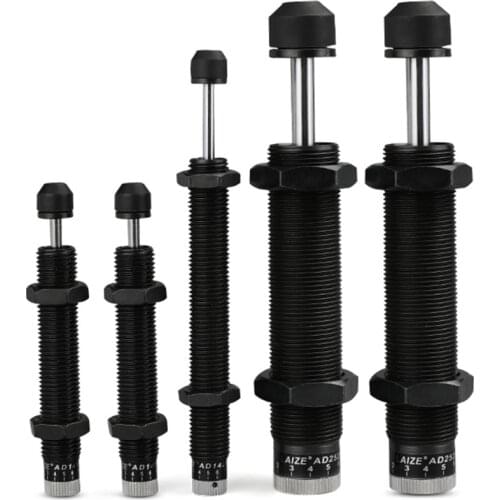 Pneumatic Hydraulic Shock Absorber Adjustable Hydraulic Buffer AD series AD1410 AD1412 AD1416 ~ AD3650