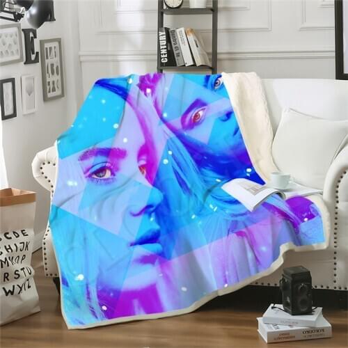 Teen Idol Star Singer Blankets 3D Print Cute Style Blanket Sofa Travel Throw Blankets Boy Girl Bedding Plush Quilt