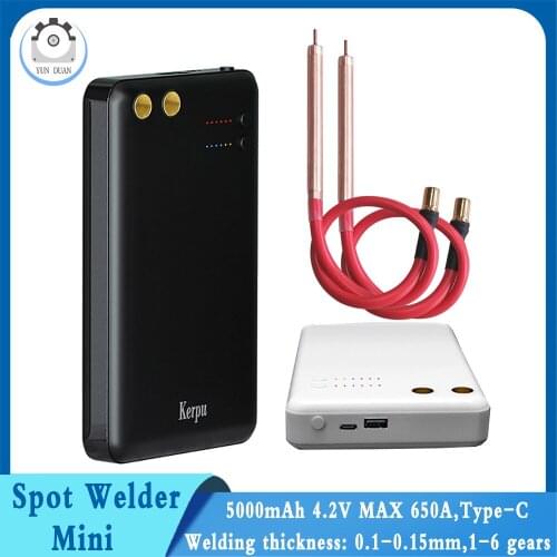 Portable 6 Gears Adjustable Mini DIY Spot Welding Machine for 18650 Battery Spot Welder Tool Handheld Spot Welding Machine Kits