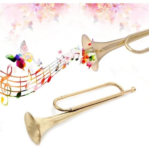 Retro B Flat Bugle Trumpet School Band Cavalry Beginner Military Orchestra New X3UA