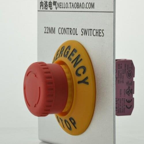 [ SANY ]Set the emergency stop switch warning signs Izumi emergency stop button + import warning signs OD 701 NC --10PCS/LOT