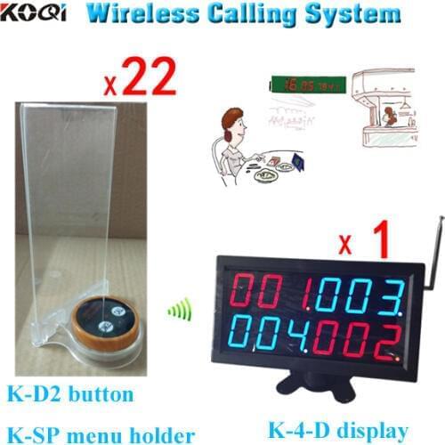 Waiter calling system K-4-D K-D2-Wooden K-SP-White