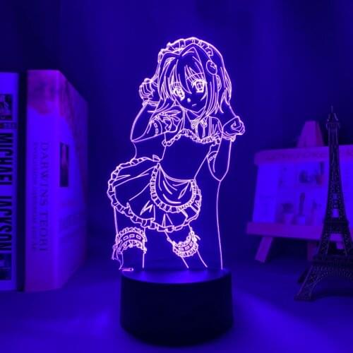 DxD Koneko Toujou Led Night Light for Bedroom Decor Nightlight Birthday Gift Anime 3d Lamp Koneko Toujou High School DxD
